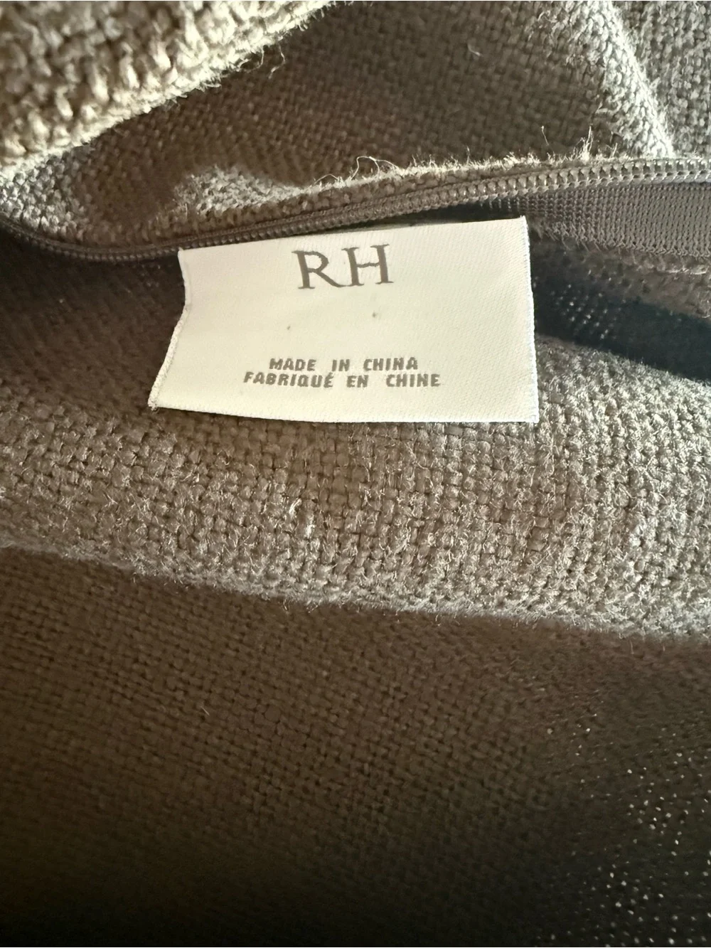 Restoration Hardware Belgian textured Belgian Linen Euro Pillow Covers (3) Brown